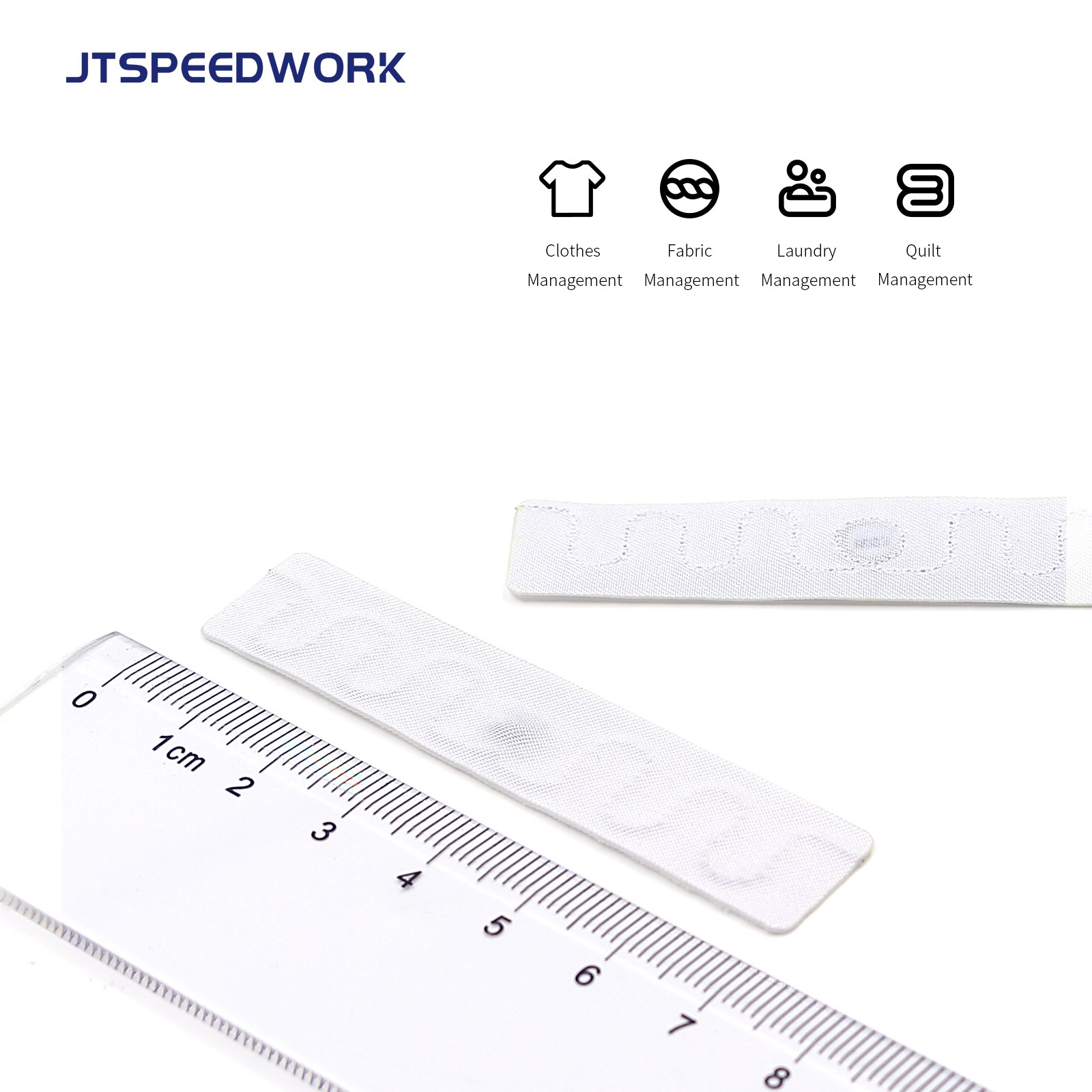 JT-F7015 Washable UHF Textile Tags And RFID Fabric Laundry Tags for Clothes