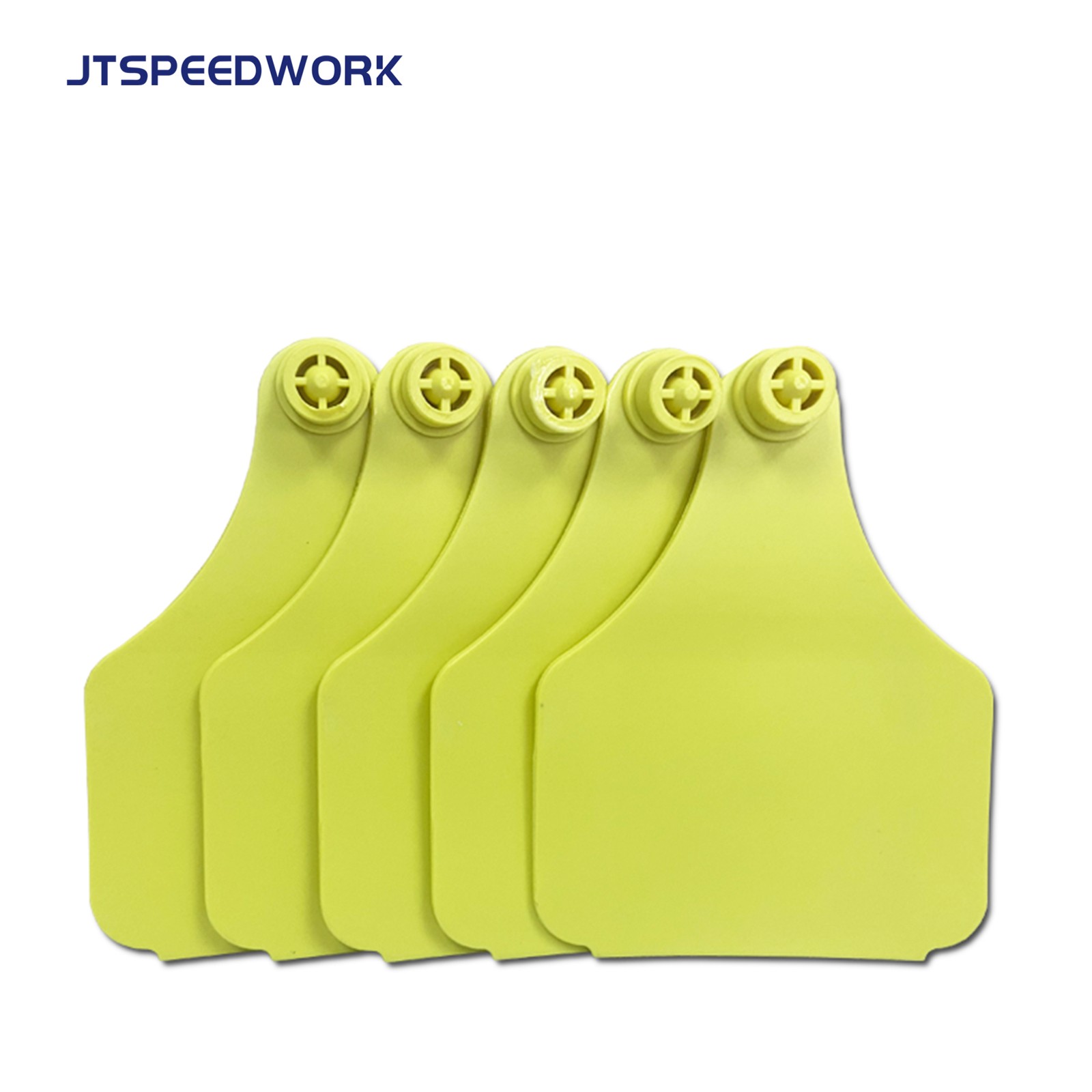 JT-E10080 100*75mm UHF RFID Animal Cattle Ear Tag For Livestock Management