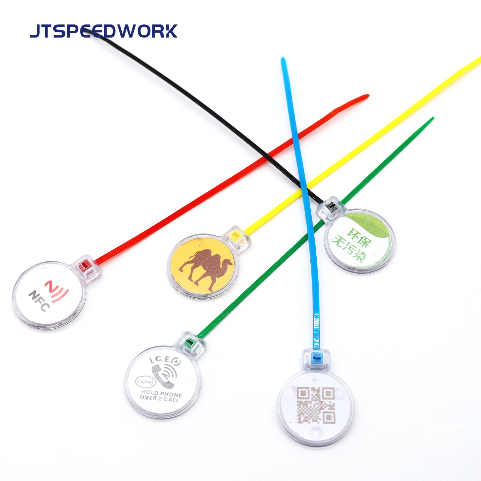 JT-ZD28T UHF/NFC/LF RFID Cable Tie Tag IP67