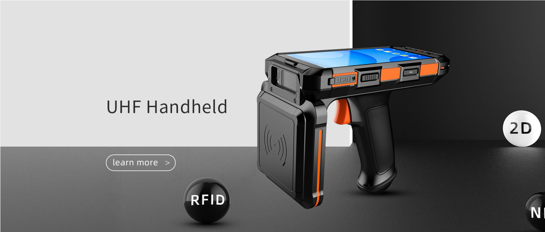 Handheld (Including tablet, Handheld devices,wearable devices, etc.) refers to mobile, portable UHF RFID reader devices, of which handheld is the most common form.  This type of product is characteriz